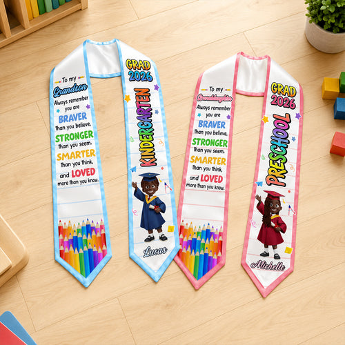 Preschool Kindergarten Graduation - Personalized Kid Graduation Stole