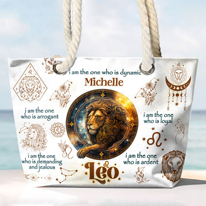 12 Zodiac Signs - Personalized Beach Bag