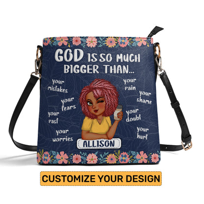 God Is So Much Bigger Than - Personalized Bucket Bag SBBD18LN1294M