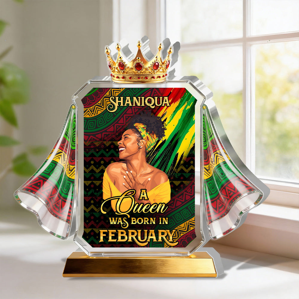 She Is Confident personalized acrylic plaque with the name Amari