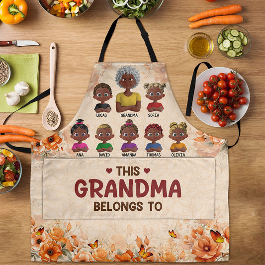 This Grandma Belongs To - Personalized Apron With Packet