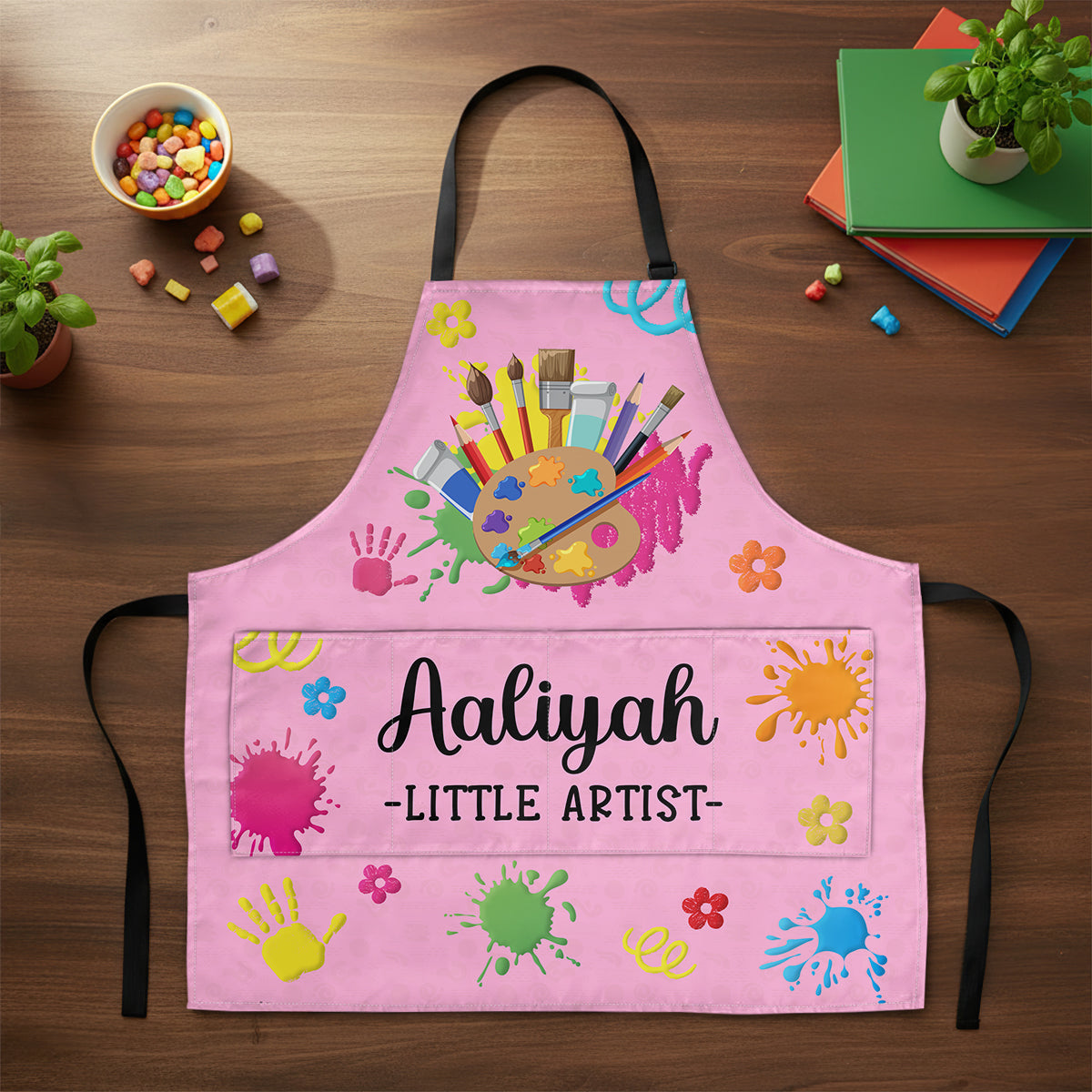 Little Artist - Personalized Kid Apron With Pocket
