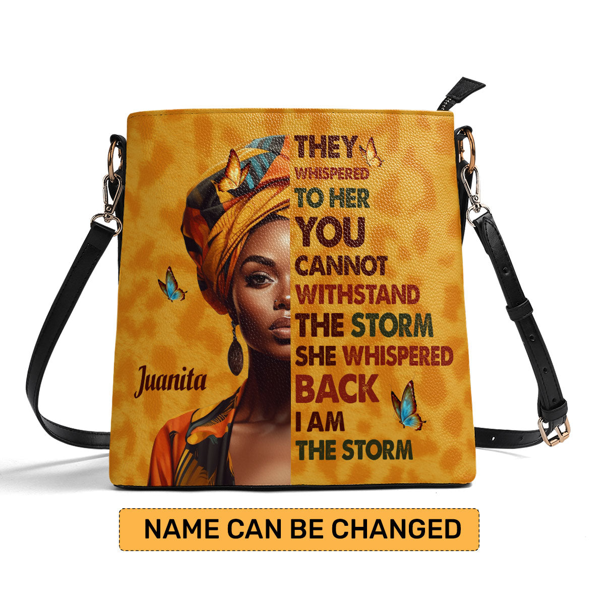 I Am The Storm - Personalized Bucket Bag SBBD18LN1344M