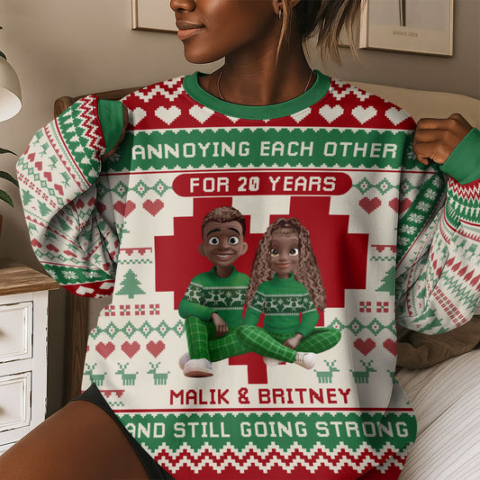 Annoying Each Other - Personalized 3D Sweatshirt