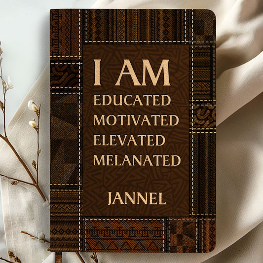 I Am - Personalized Leather Cover Notebook