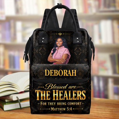 Blessed Are The Healers For They Bring Comfort - Personalized Duckbilled Backpack