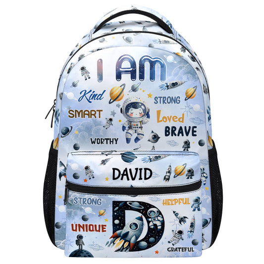 I Am Enough Astronaut - Personalized Backpack SBBPLM1224L