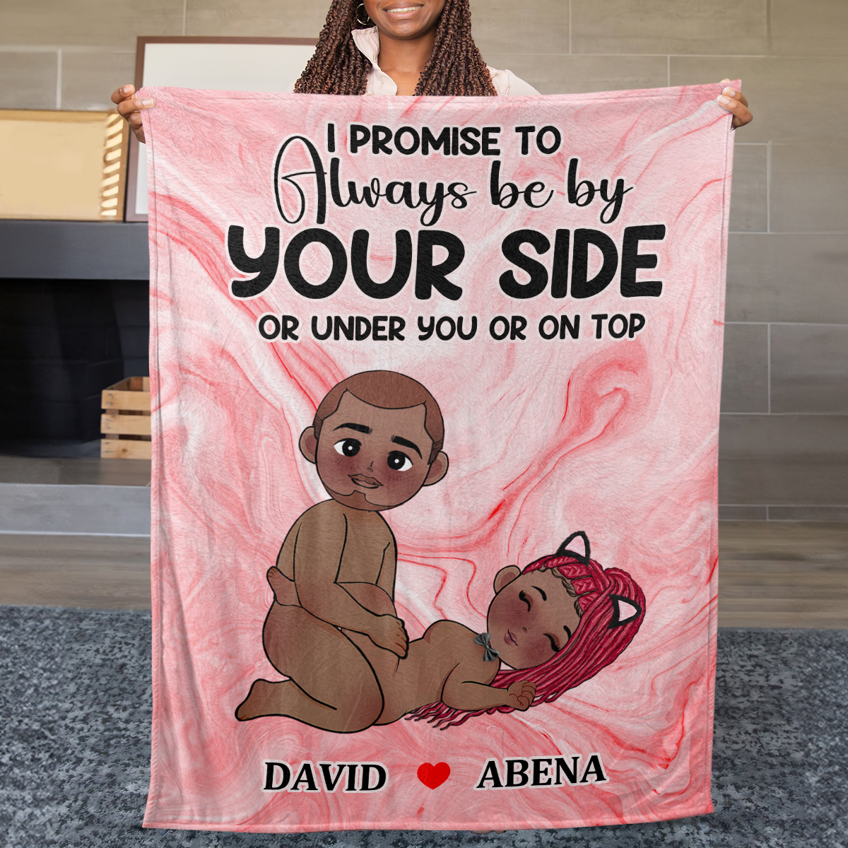 I Will Always Have Your Back - Personalized Fleece Blanket