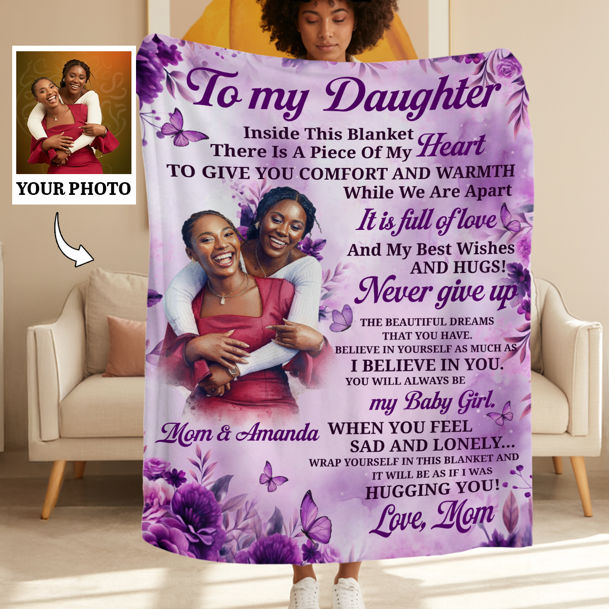Gift For Daughter - You Will Always Be My Baby Girl - Personalized ...