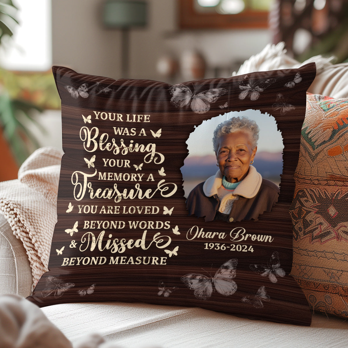 Your Life Was A Blessing - Personalized Pillow