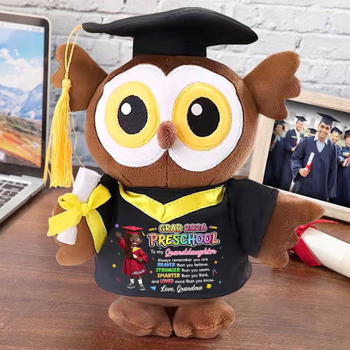 Preschool Kindergarten Graduation - Personalized Graduation Owl