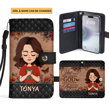 She Who Kneels Before God - Personalized Wallet Case SBWACLM1104D