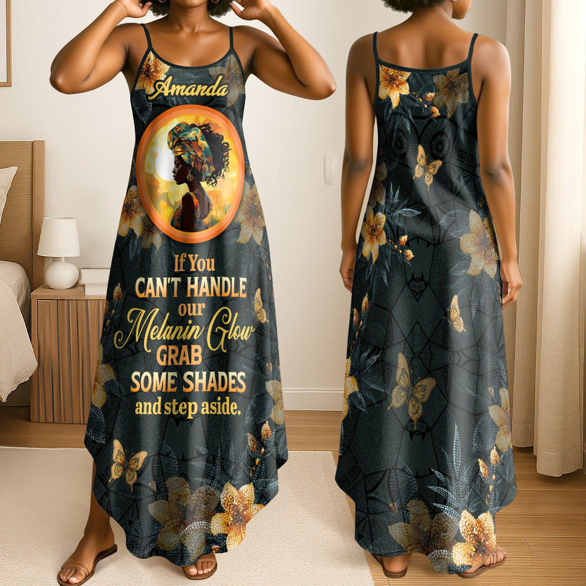 If You Can't Handle My Melanin Glow - Personalized Maxi Dress
