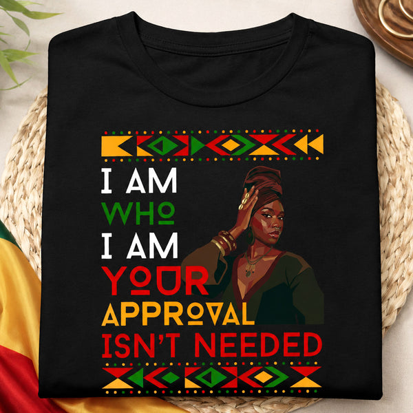 I Am Who I Am Black Queen - Personalized 2D Unisex T-shirt