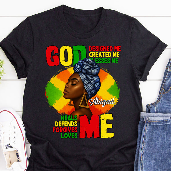 God Designed Me - Personalized 2D Unisex T-shirt