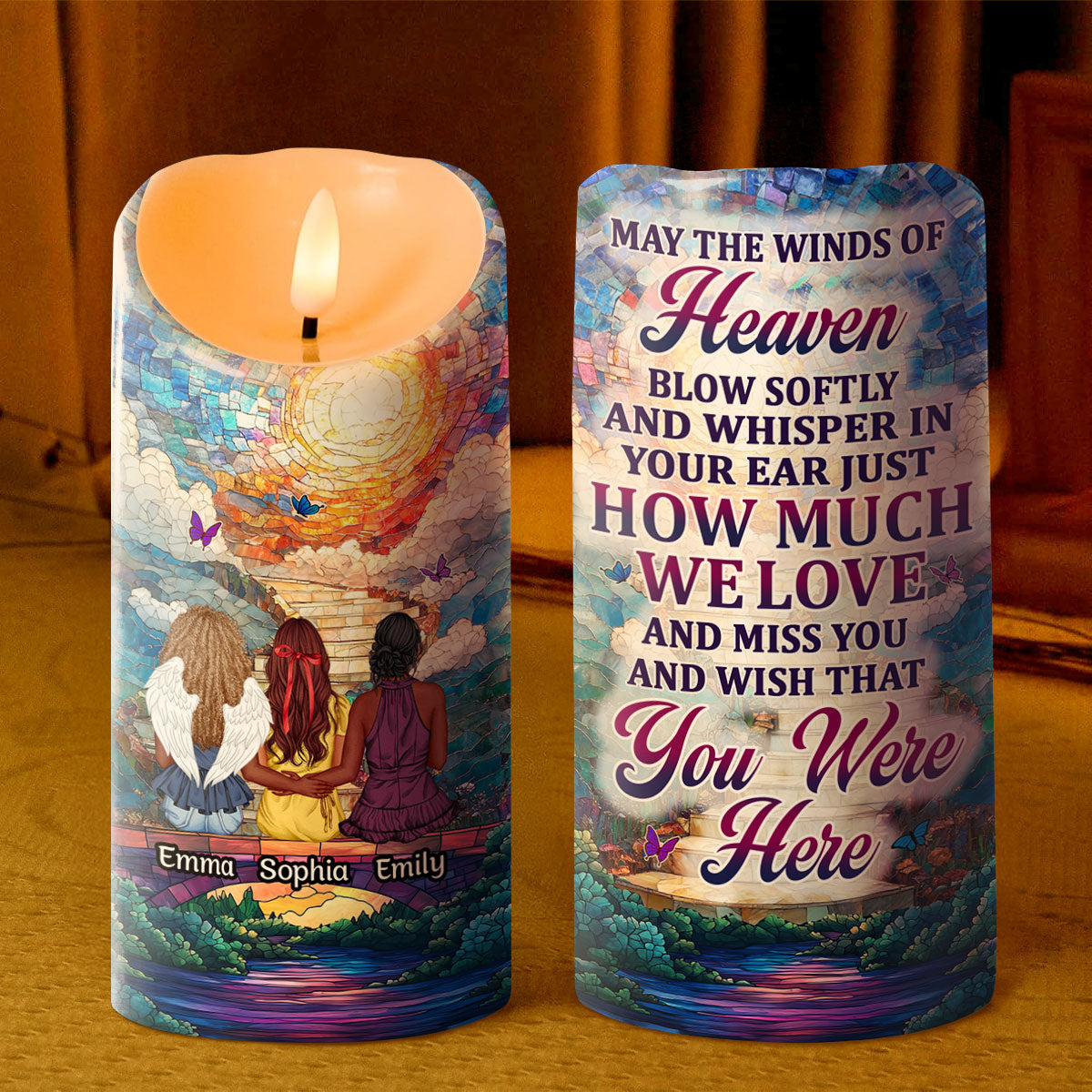 Wish That You Were Here - Personalized Flameless LED Candle