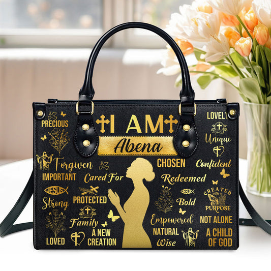 I Am Chosen - Personalized Leather Handbag