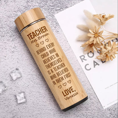 The One Who Believed - Personalized Stainless Bamboo Tumbler