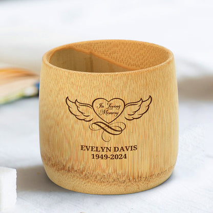 In Loving Memory - Personalized Bamboo Cup