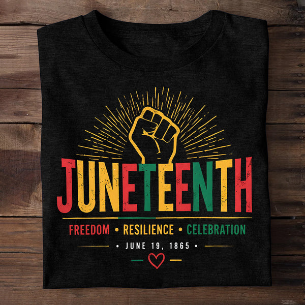 Juneteenth Black Heritage Celebration Shirt -  2D Unisex T-shirt