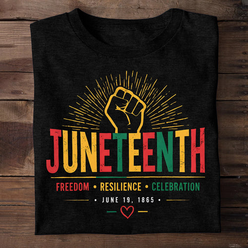 Juneteenth Black Heritage Celebration Shirt -  2D Unisex T-shirt