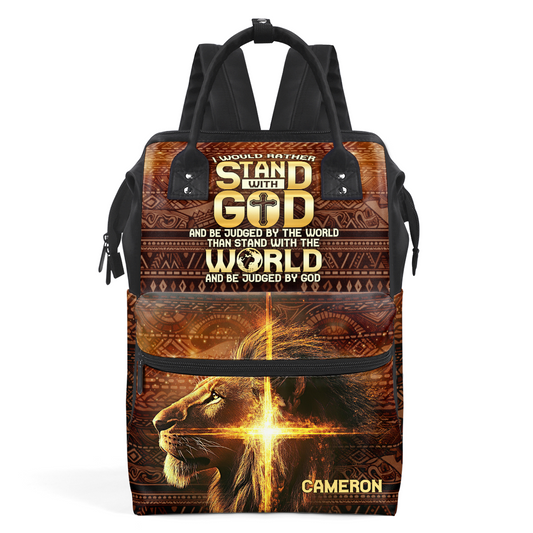 I Would Rather Stand With God - Personalized Duckbilled Backpack SBDBPLM2456D