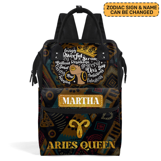 Zodiac Queen - Personalized Duckbilled Backpack SBDBPLN1448TA