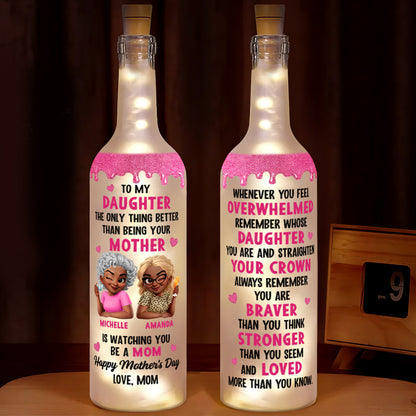 The Only Thing Better Than Being Your Mother - Personalized Bottle Lamp