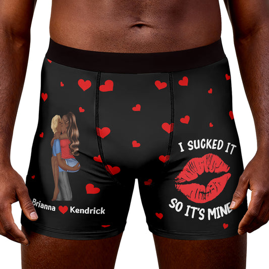 I Licked It So It's Mine - Personalized Men's Boxer Briefs