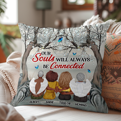 Our Souls Will Always Be Connected - Personalized Pillow