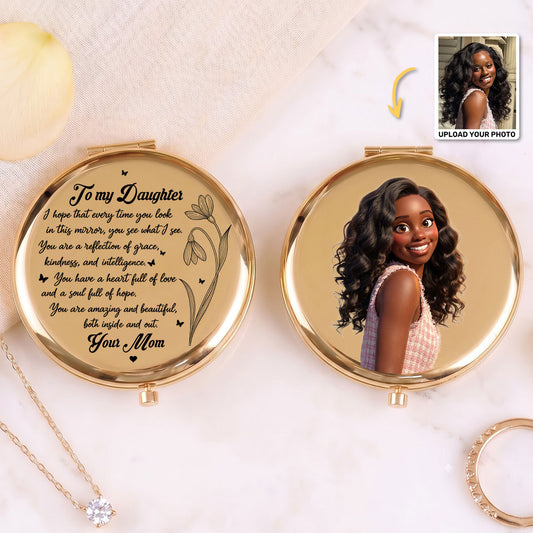 I Hope That Every Time You Look In This Mirror - Personalized Circle Metallic Mirror
