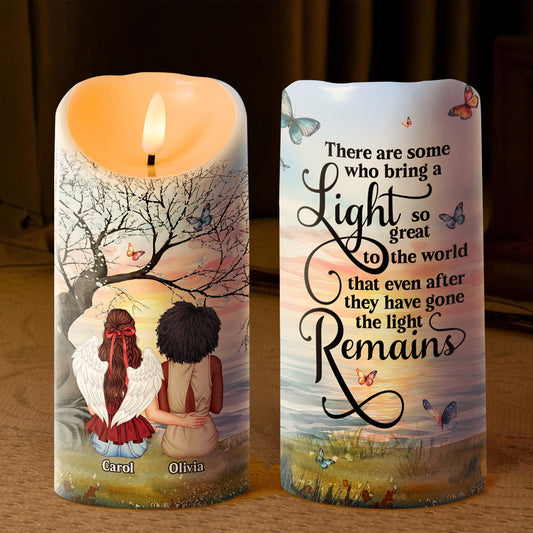 After They Have Gone The Light Remains - Personalized Flameless LED Candle