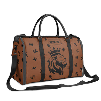 Lion - Personalized Leather Duffle Bag SBTBN51