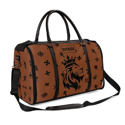 Lion - Personalized Leather Duffle Bag SBTBN51