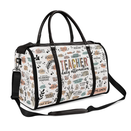 Teacher I Always Find A Way Duffle Bag - Personalized Leather Duffle Bag SBDFLN1639M