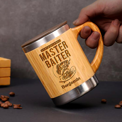 Professional Master Baiter - Personalized Stainless Bamboo Mug