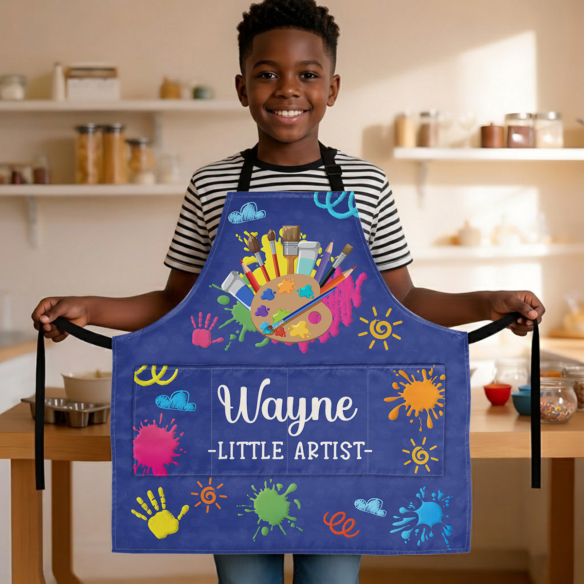 Little Artist - Personalized Kid Apron With Pocket