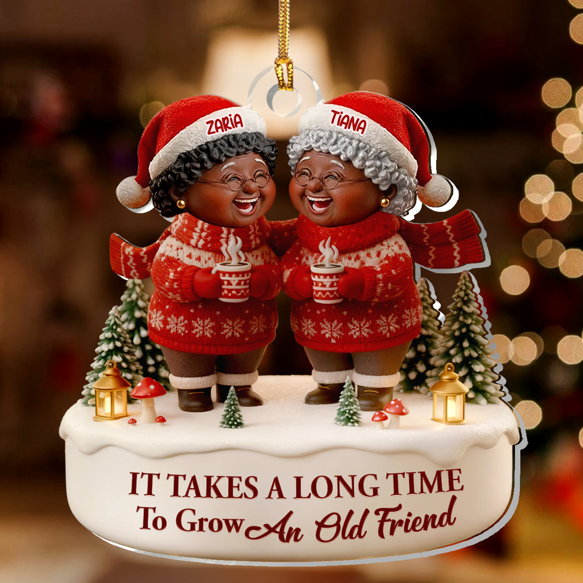 It Takes A Long Time To Grow Old Friends  - Personalized 1-Layer Acrylic Ornament