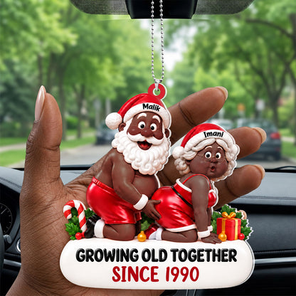 Growing Old Together  - Personalized Car Acrylic Hanging Ornament