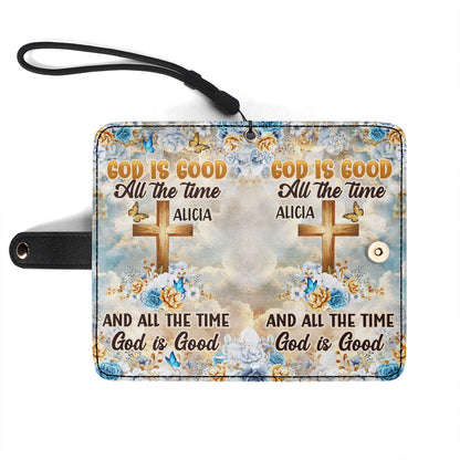 God Is Good All The Time - Personalized Wallet Case