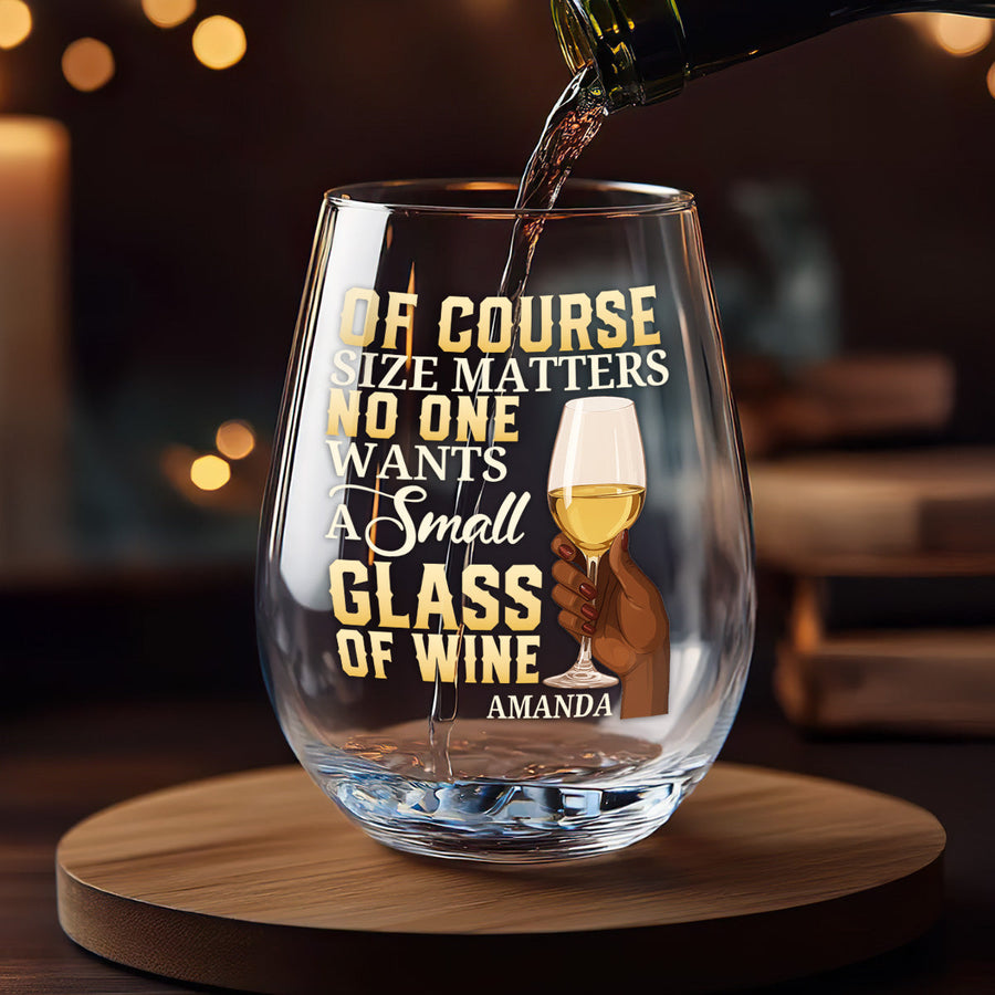 Three personalized Queen glasses for August, September and October