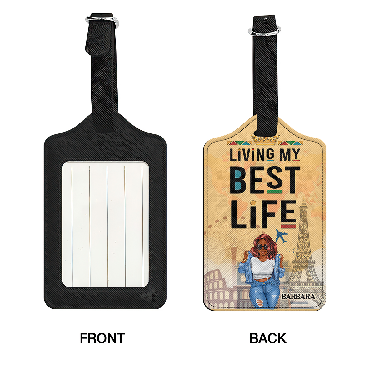 Living My Best Life - Personalized Luggage Tag SBLUTLM2488L