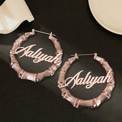 I Am - Personalized Hoop Earrings