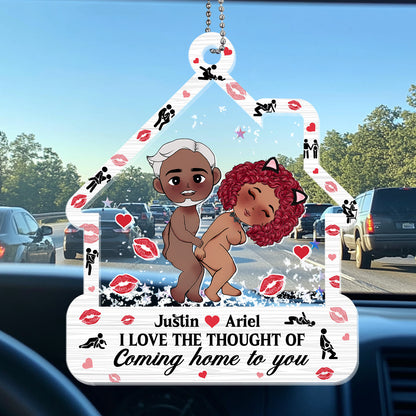 I Love You - Personalized 3 Layered Car Shaker Ornament