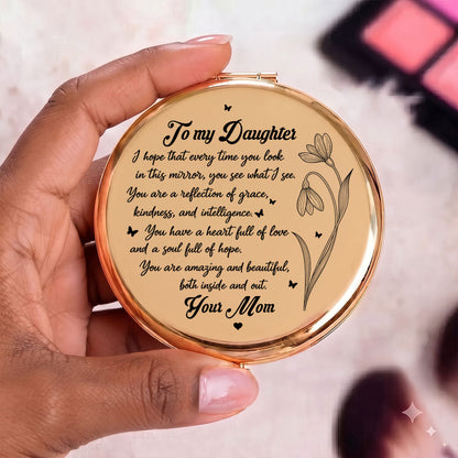 I Hope That Every Time You Look In This Mirror - Personalized Circle Metallic Mirror