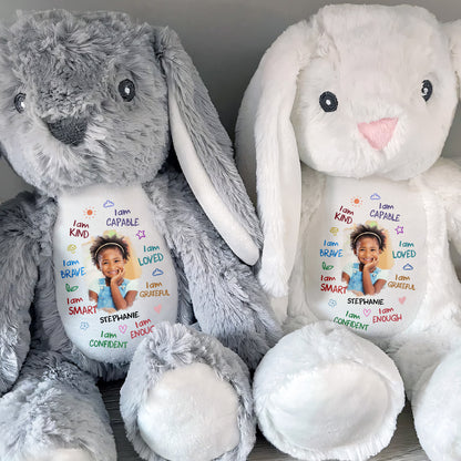 I Am - Personalized Stuffed Bunny