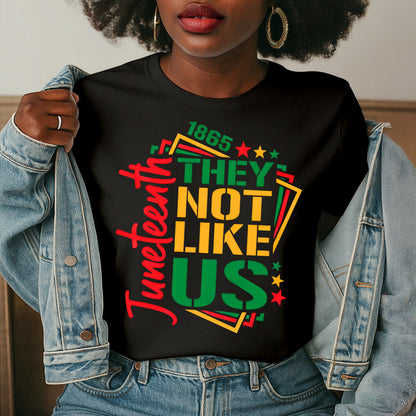 Juneteenth They Not Like Us -  2D Unisex T-shirt