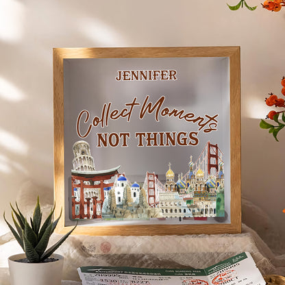 Collect Moments Not Things - Personalized Memory Box