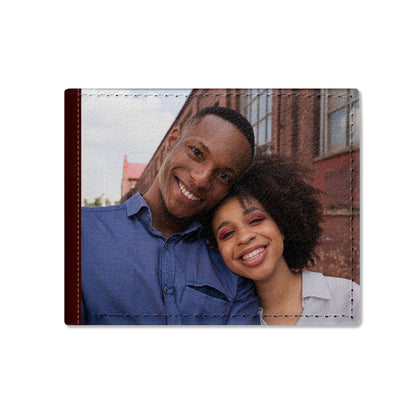 Custom Photo - Personalized Leather Folded Wallet