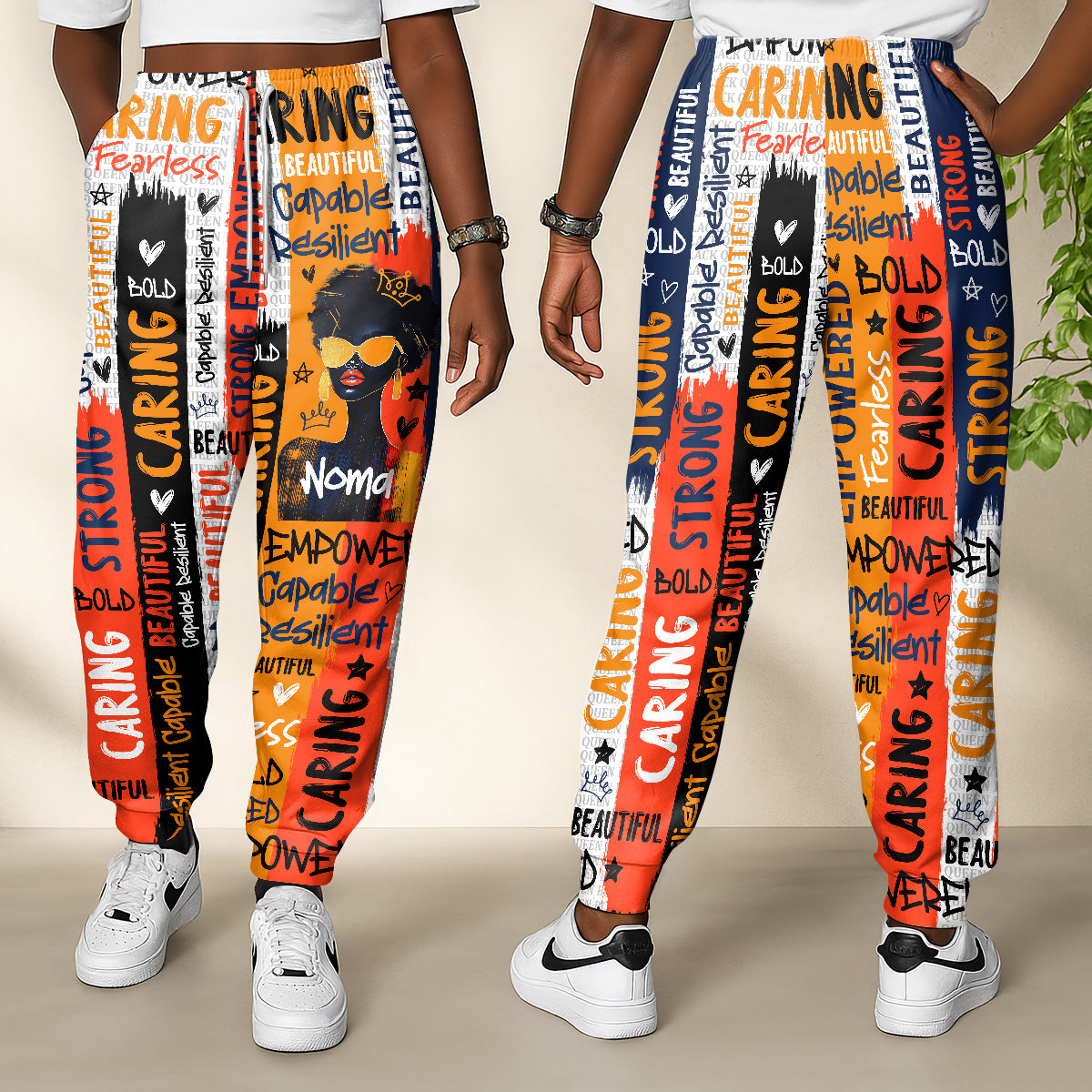 Black Queen Graffiti Style - Personalized Sweatpants